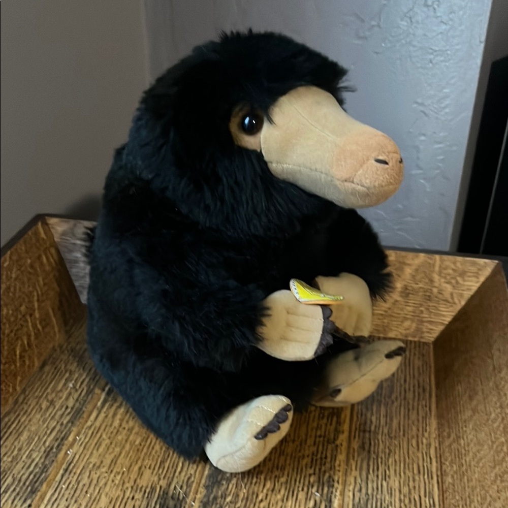 Plush Black and Cream Small Pet Toy - Picture 3 of 3